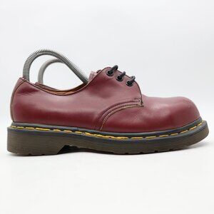 Doc Dr Martens Burgundy Leather Women's UK 5 US Size 7 Oxford Steel Toe England
